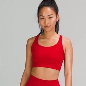B/SPOKE x lululemon Energy Bra in dark/dusty red